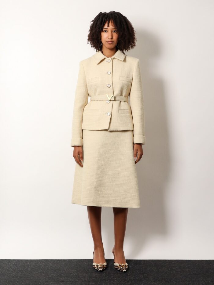 Valentino Garavani Virgin Wool Blazer With Silk Lining
