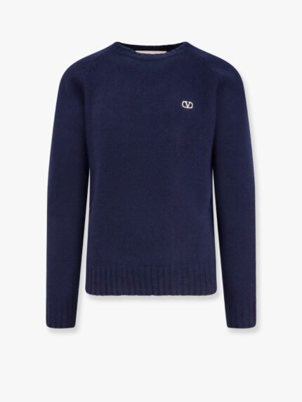 Valentino Garavani Virgin Wool Sweater With Vlogo Embroidery