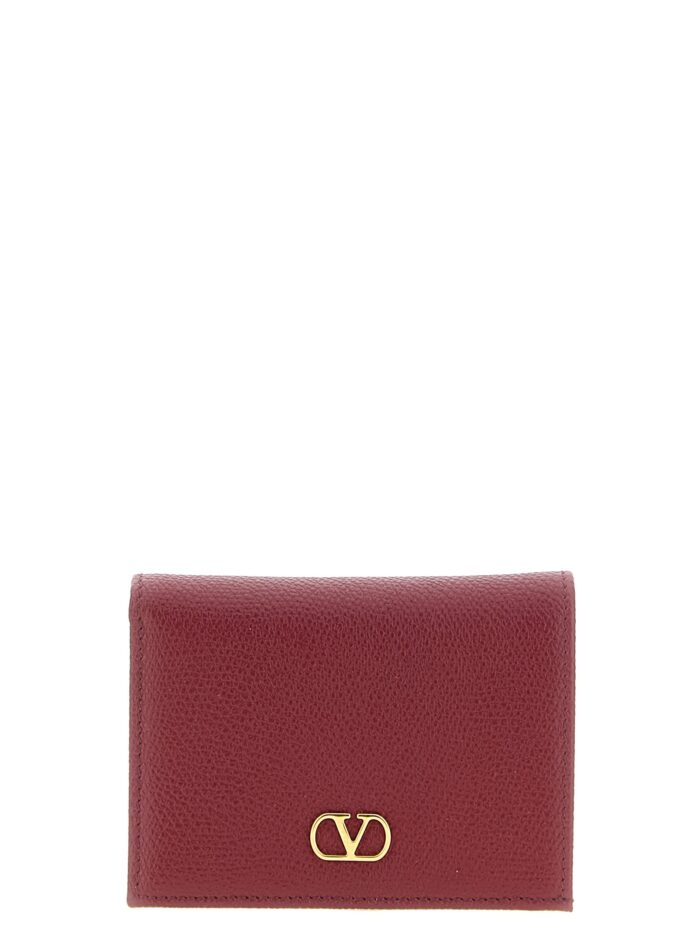 Valentino Garavani 'VLogo' Burgundy Wallet