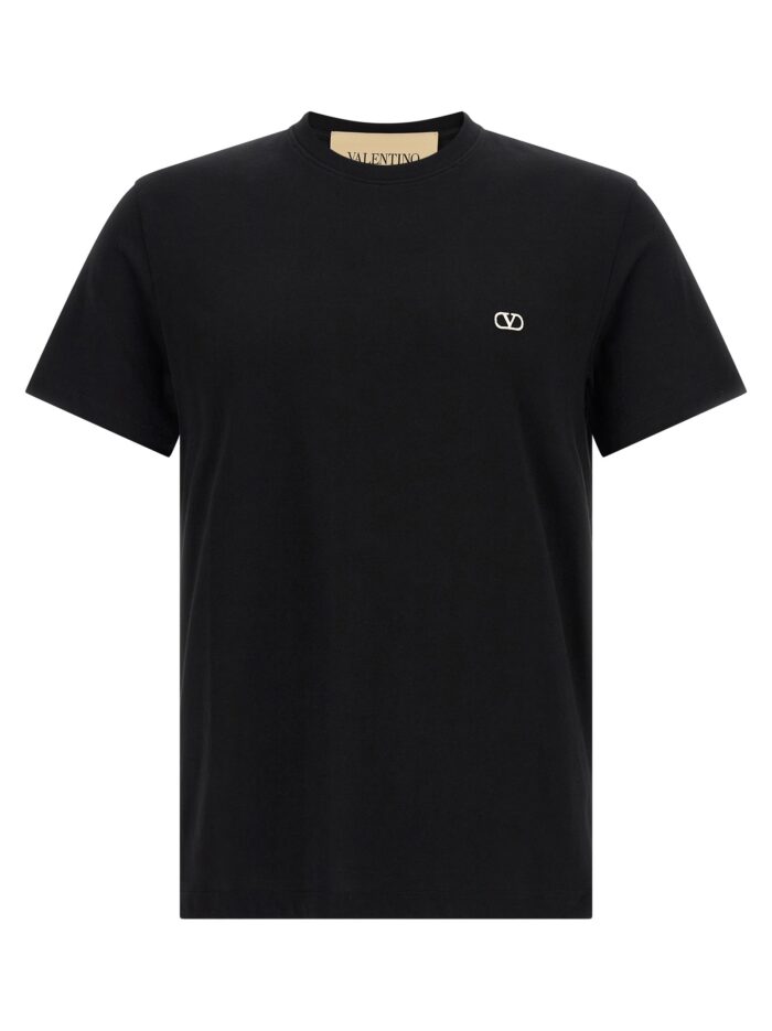 valentino garavani 'vlogo' embroidery t shirt Valentino Garavani 'VLogo' Embroidery T-shirt