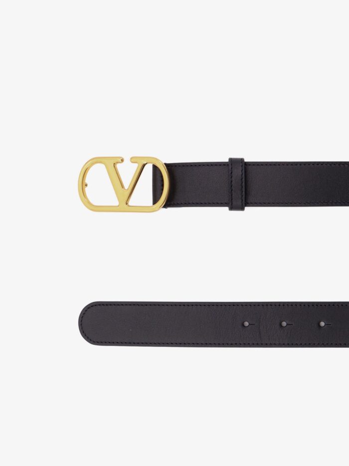 Valentino Garavani Vlogo Leather Belt