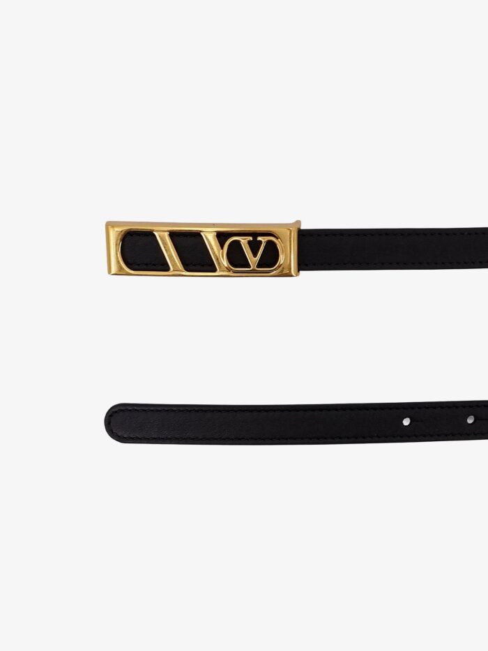 Valentino Garavani Vlogo Leather Belt