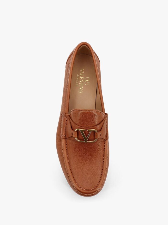 Valentino Garavani Vlogo Leather Loafer