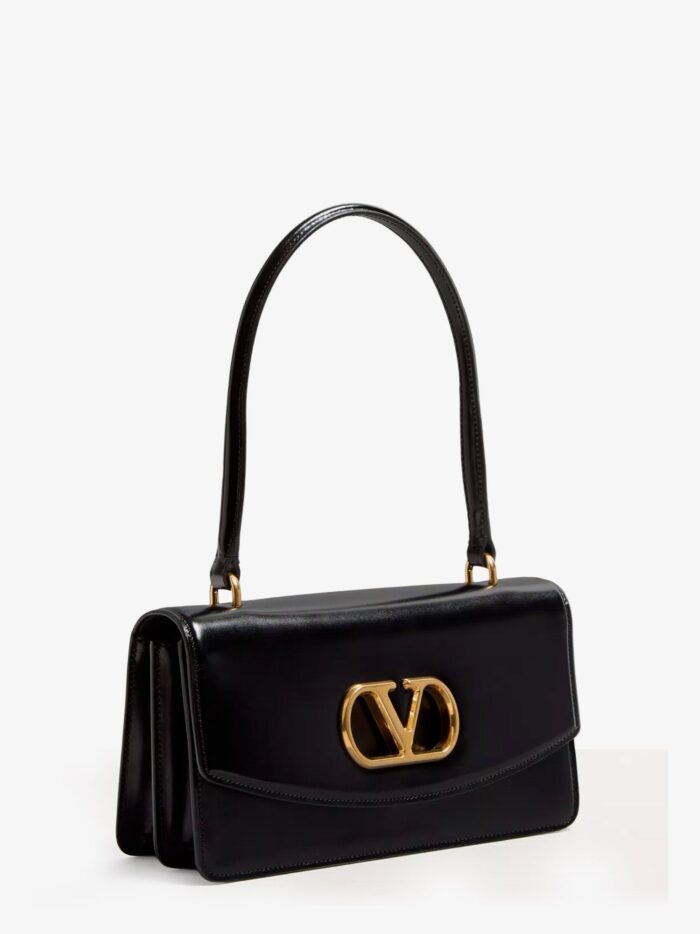 Valentino Garavani Vlogo Leather Shoulder Bag