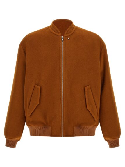 Valentino Garavani 'VLogo' Orange Bomber Jacket