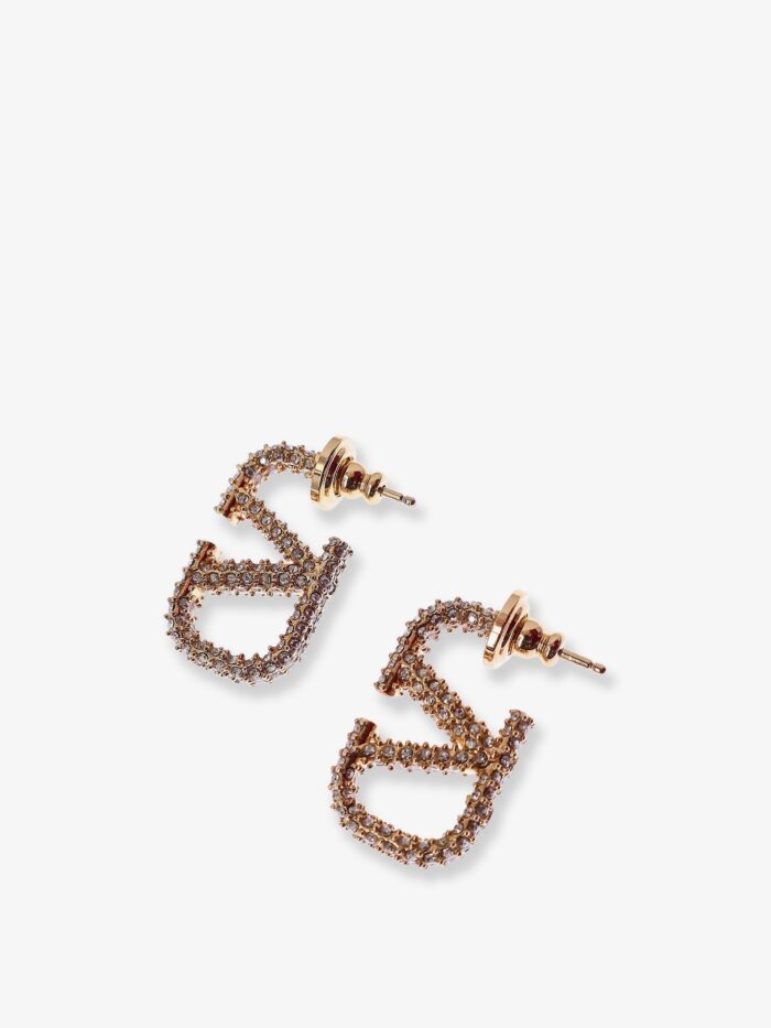 Valentino Garavani VLogo Signature Earrings With Swarovski® Crystals