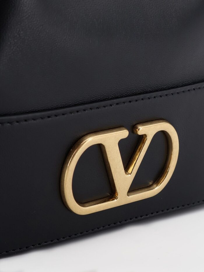 Valentino Garavani VLogo Signature Leather Bucket Bag