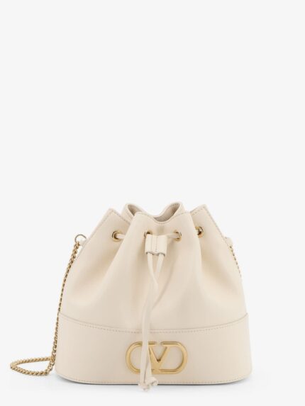 Valentino Garavani VLogo Signature Leather Bucket Bag