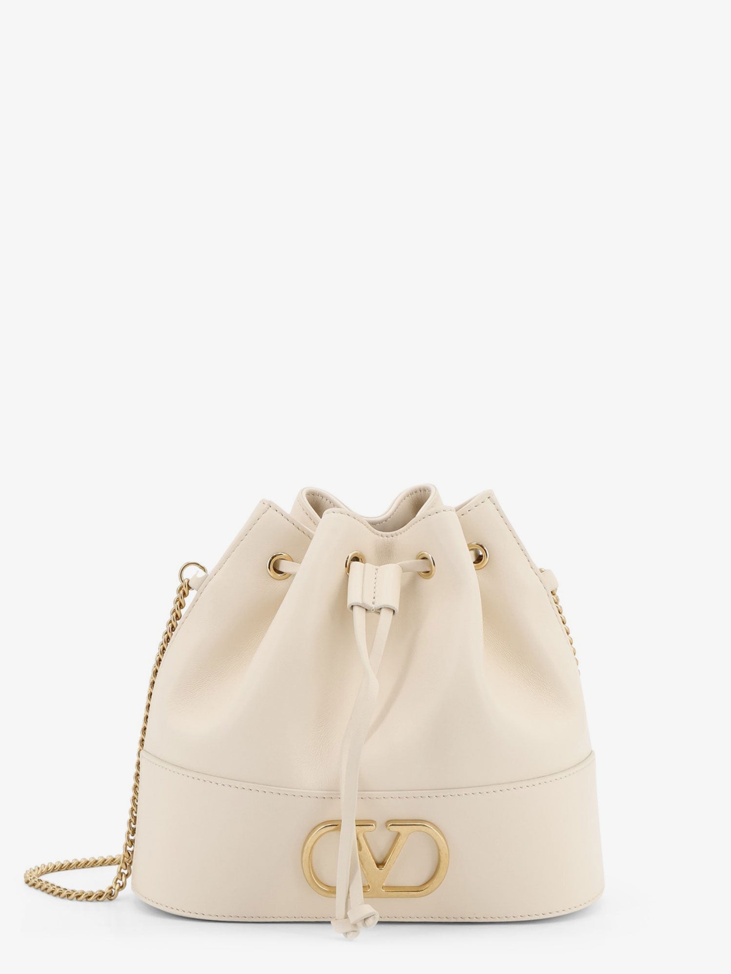 Valentino Garavani VLogo Signature Leather Bucket Bag