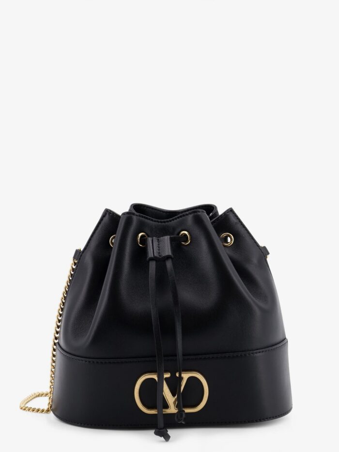 Valentino Garavani VLogo Signature Leather Bucket Bag