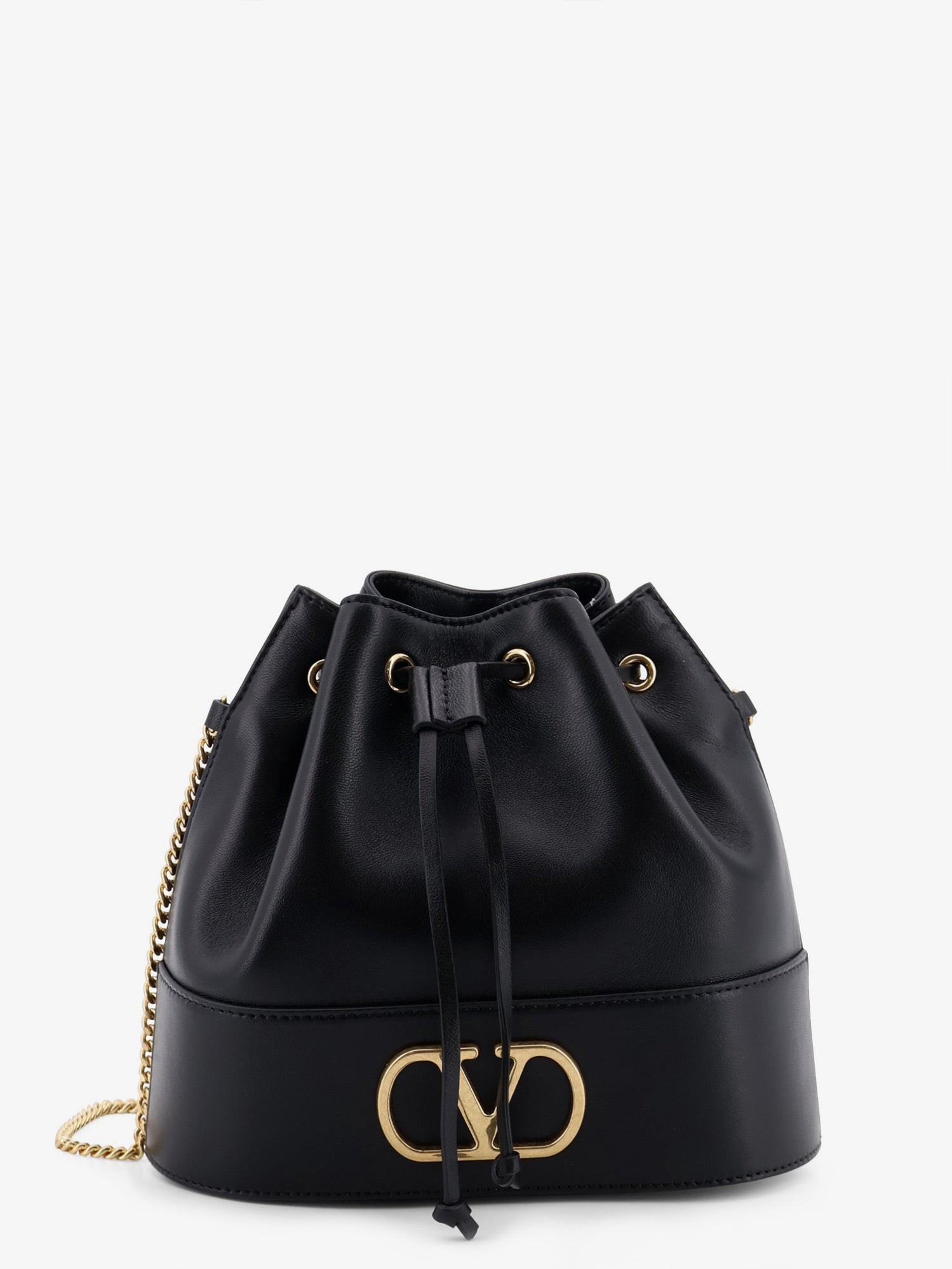 Valentino Garavani VLogo Signature Leather Bucket Bag