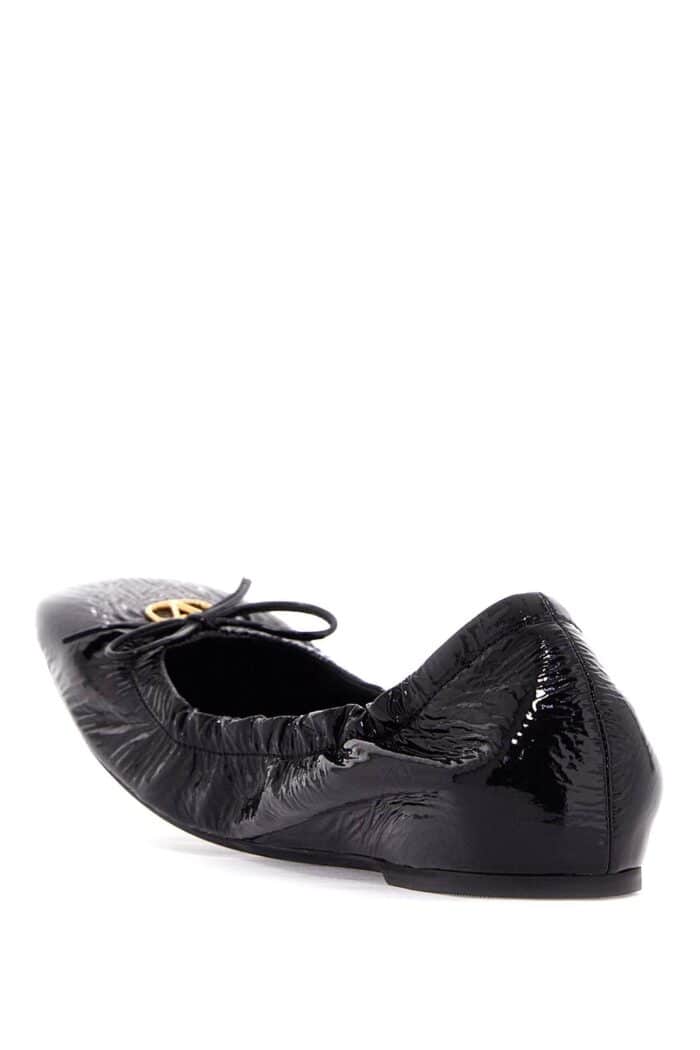 VALENTINO GARAVANI Vlogo Signature Patent Leather Baller