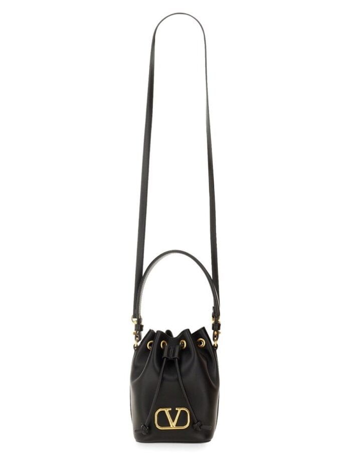 Valentino Garavani "VLOGO SINGATURE" MINI BUCKET BAG