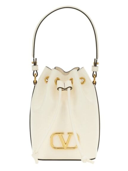 Valentino Garavani "VLOGO SINGATURE" MINI BUCKET BAG