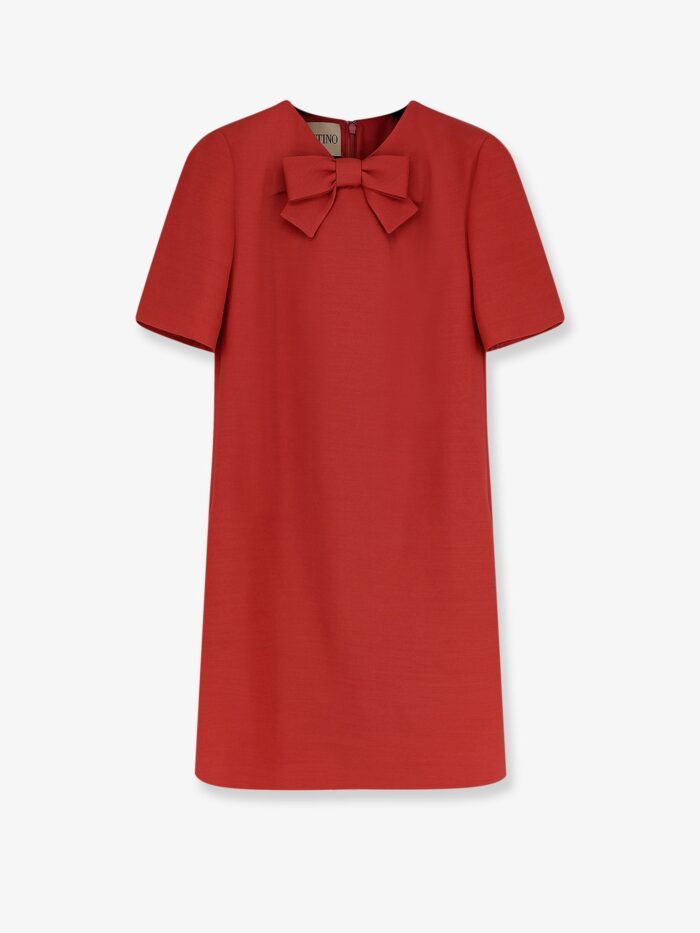 Valentino Garavani Wool And Silk Blend Short Dress