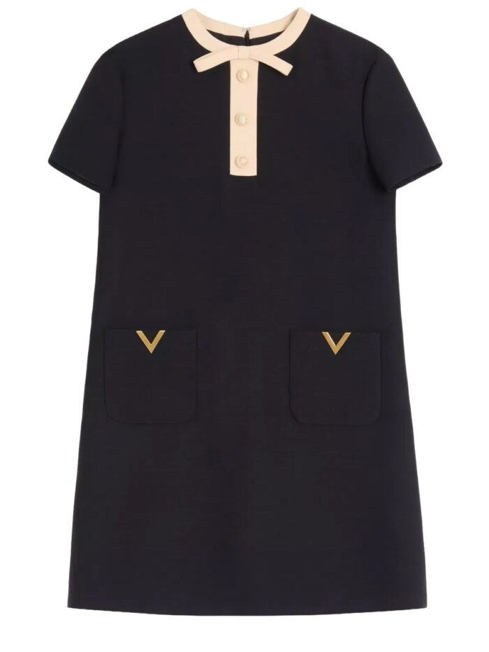 Valentino Garavani WOOL AND SILK MINI DRESS