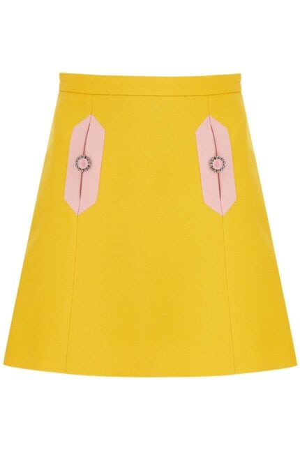 VALENTINO GARAVANI Wool And Silk Mini Skirt