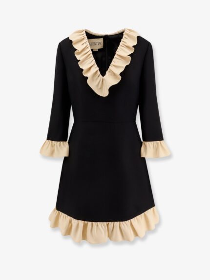 Valentino Garavani Wool And Silk Short Dress