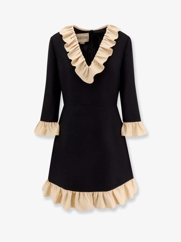 Valentino Garavani Wool And Silk Short Dress
