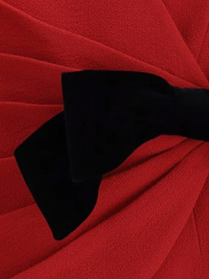 Valentino Garavani Wool Crepe Blazer With Bow