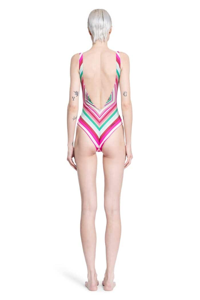 VALENTINO Geometric Print Swimsuit