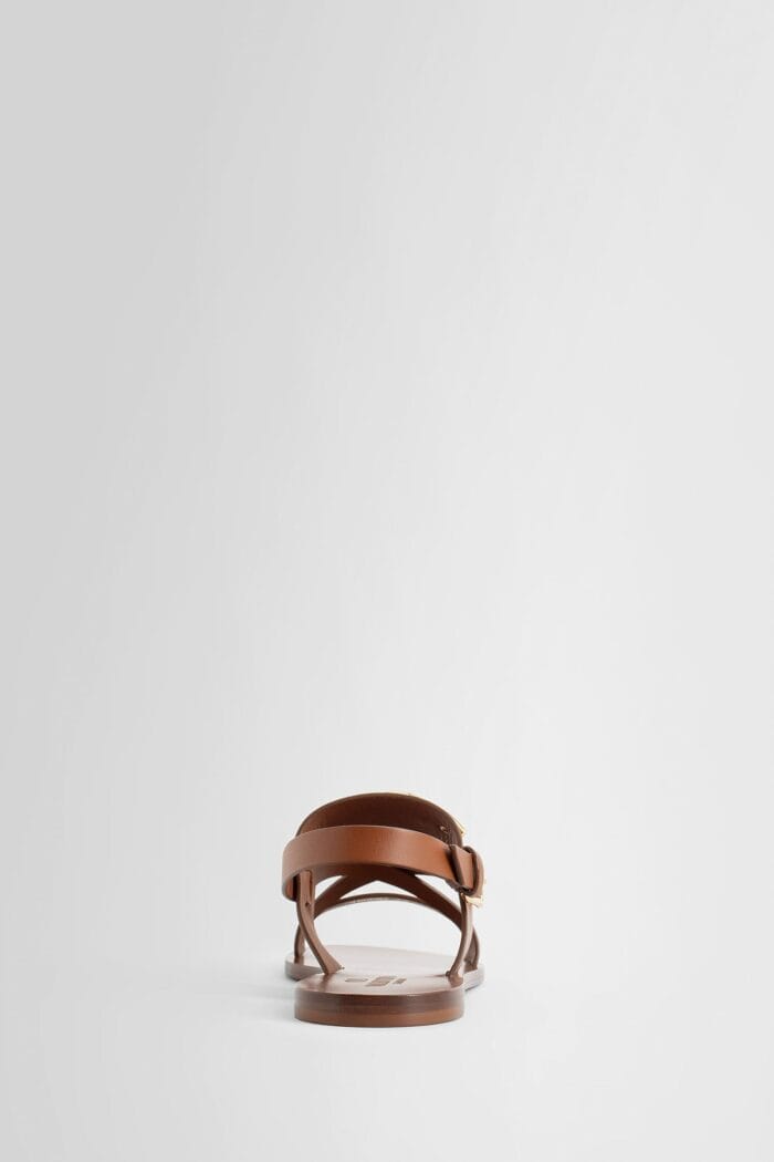 VALENTINO Gold Vlogo Sandals