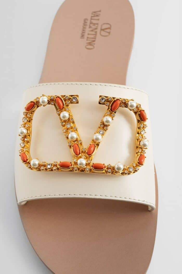 VALENTINO Jewel Vlogo Slippers