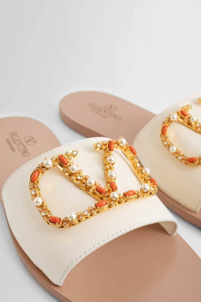 VALENTINO Jewel Vlogo Slippers