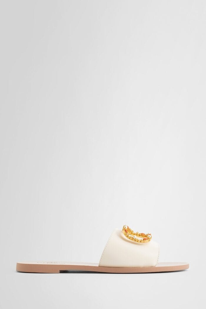 valentino jewel vlogo slippers VALENTINO Jewel Vlogo Slippers