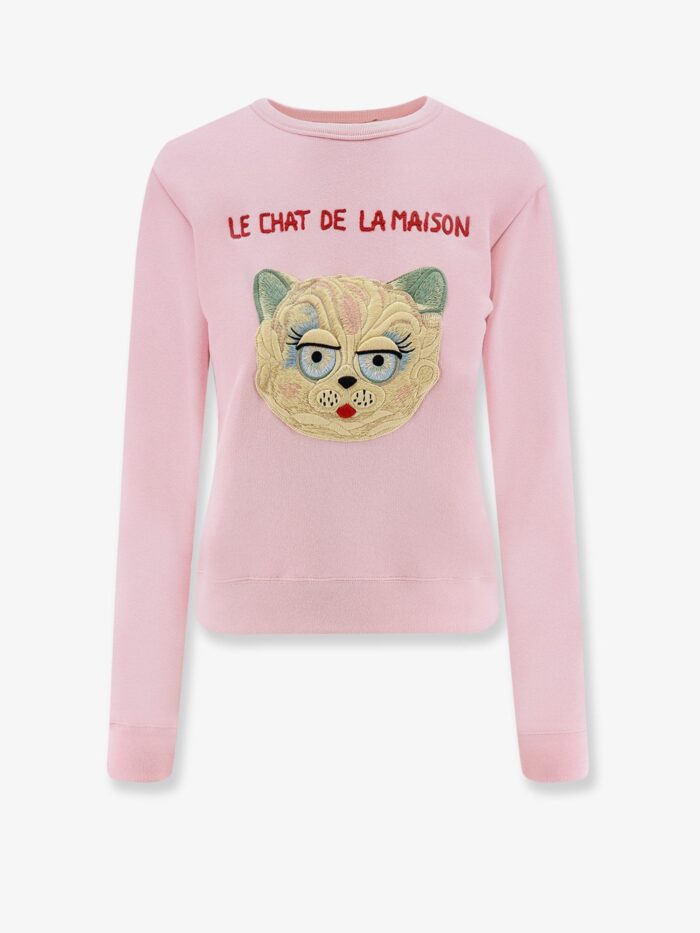Valentino Le Chat De La Maison Cotton Sweatshirt
