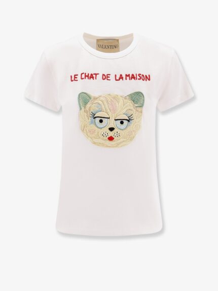 Valentino Le Chat De La Maison Jersey T-shirt
