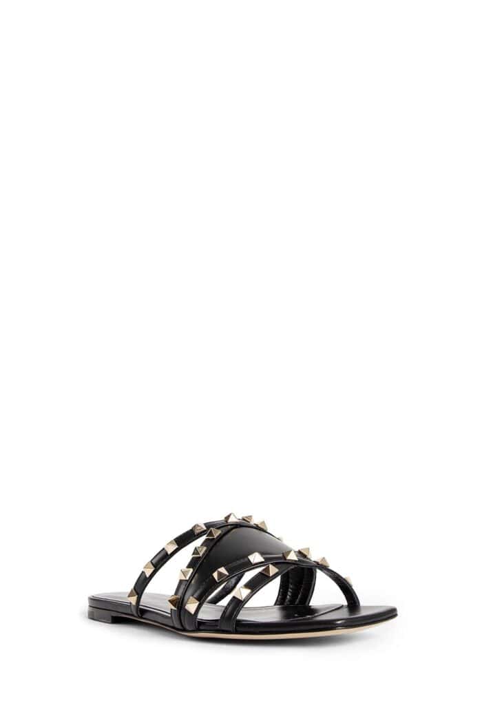 VALENTINO Leather Rockstud Sandals