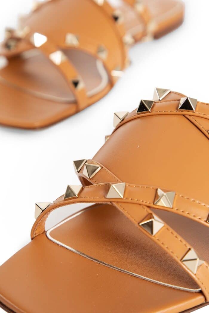 VALENTINO Leather Rockstud Sandals