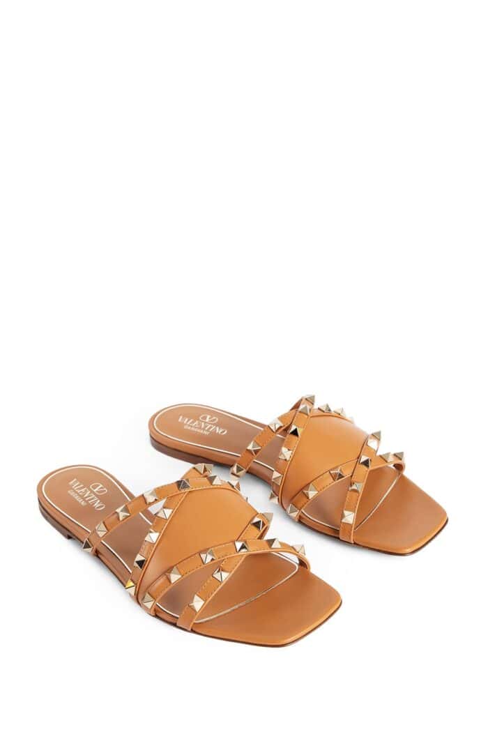 VALENTINO Leather Rockstud Sandals