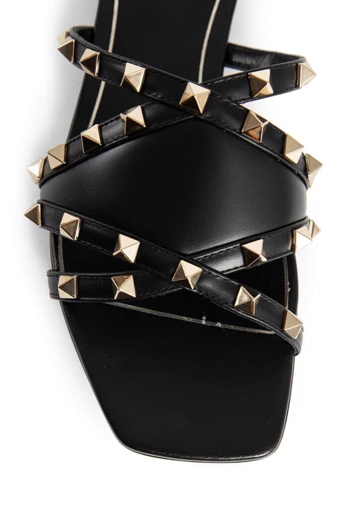 VALENTINO Leather Rockstud Sandals