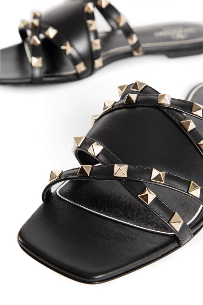 VALENTINO Leather Rockstud Sandals