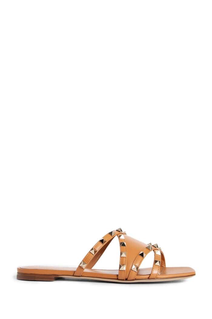 VALENTINO Leather Rockstud Sandals