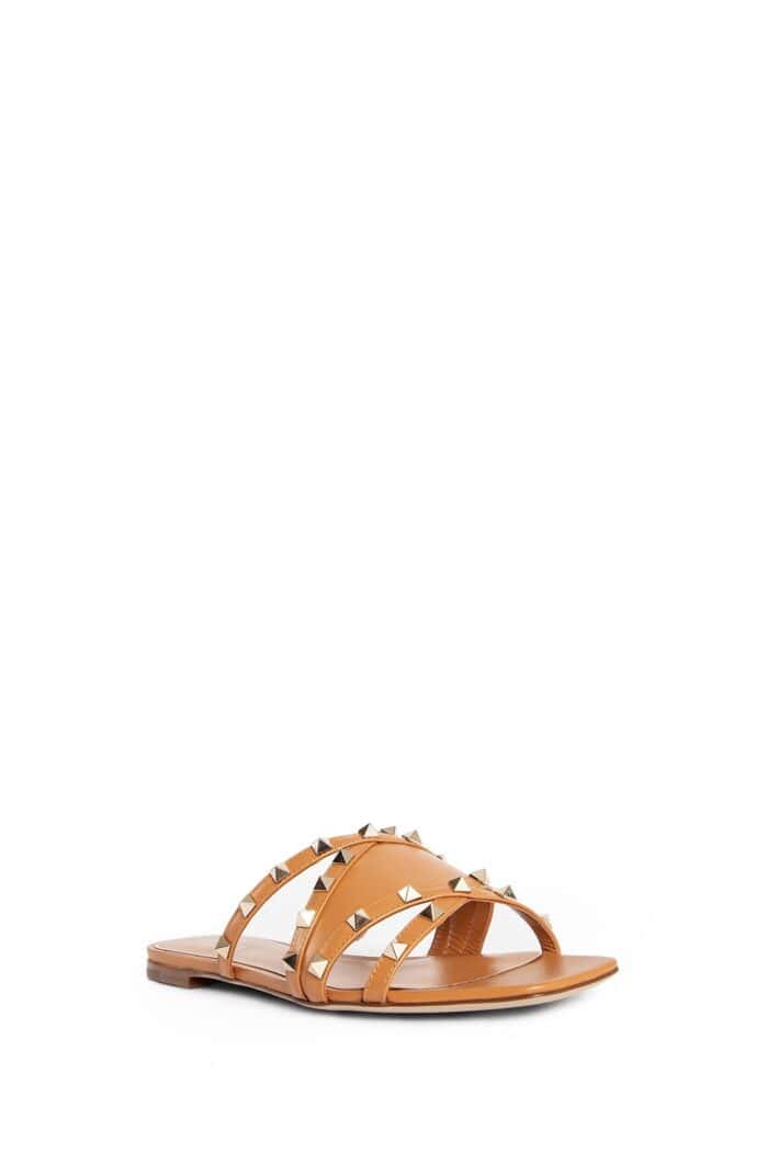 VALENTINO Leather Rockstud Sandals