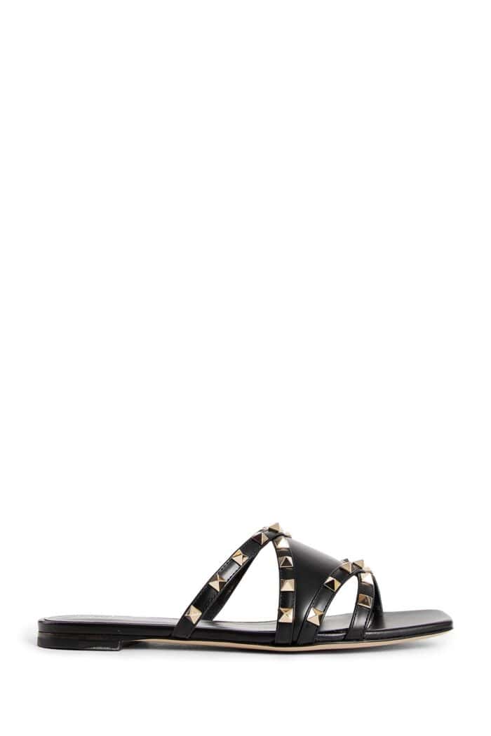 VALENTINO Leather Rockstud Sandals