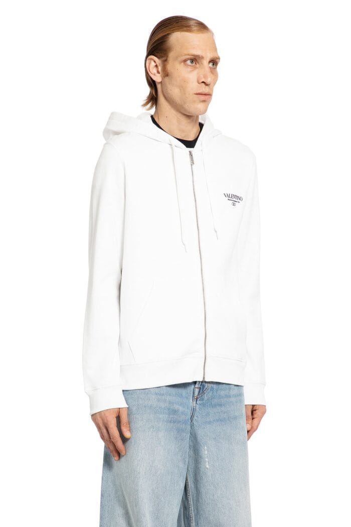 VALENTINO Logo Zip-up Hoodie