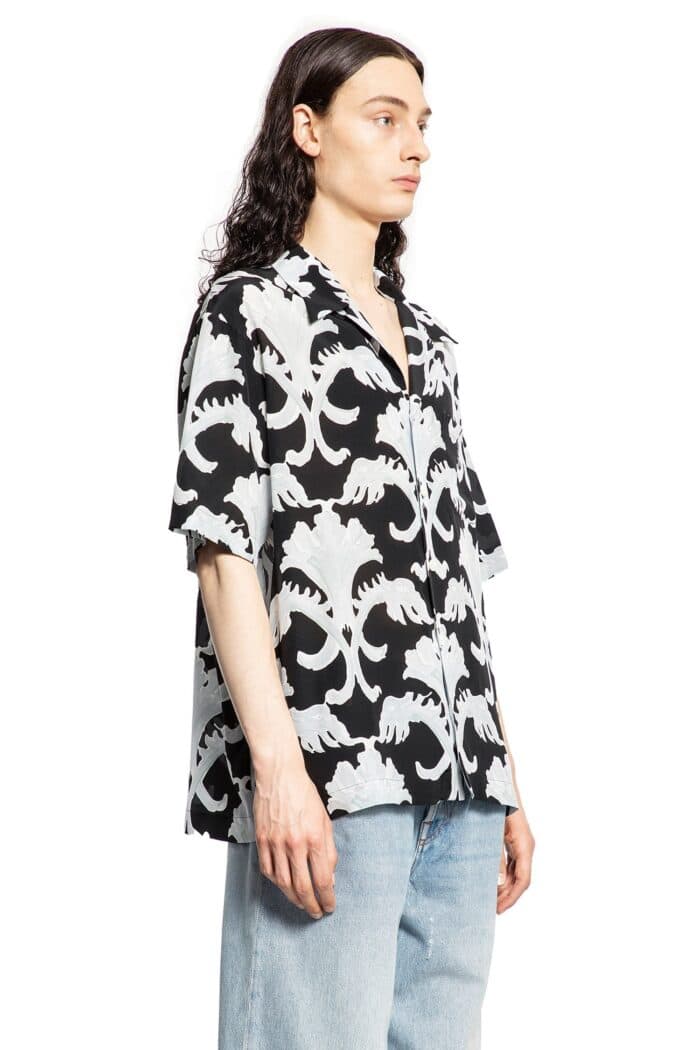 VALENTINO Metamorphos Wall Print Bowling Shirt