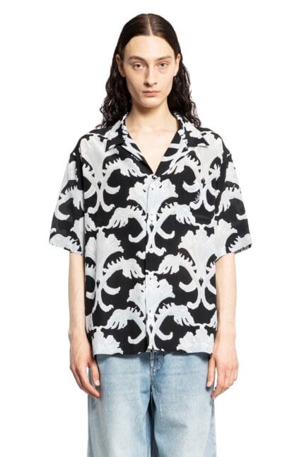 VALENTINO Metamorphos Wall Print Bowling Shirt