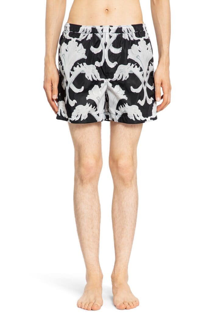 VALENTINO Metamorphos Wall Print Swim Shorts