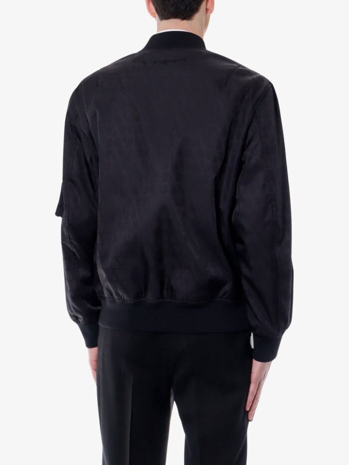 Valentino Nylon Jacket With Toile Iconographe Print