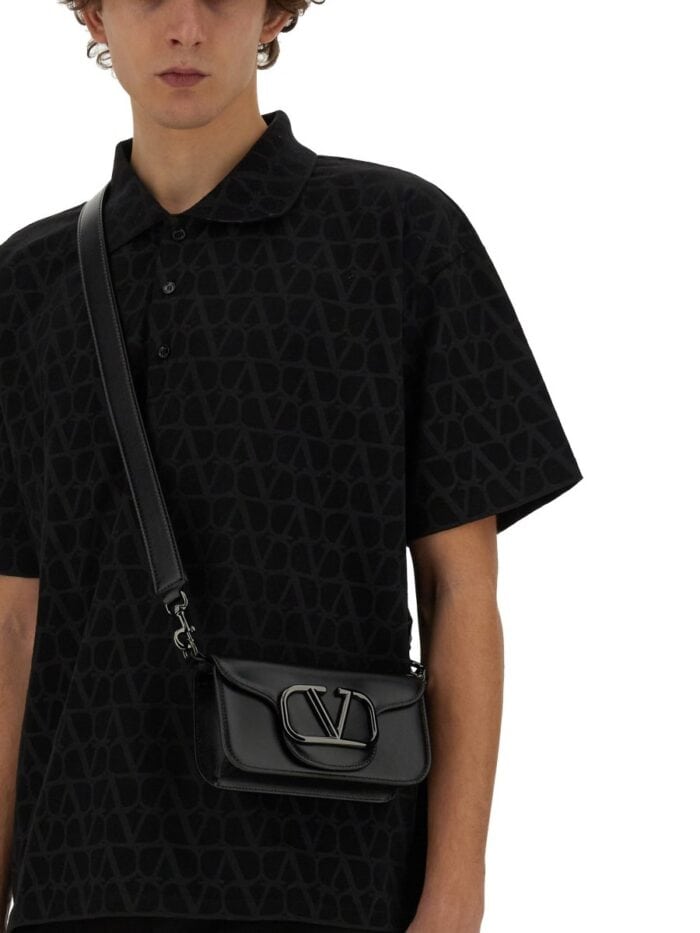 Valentino POLO SHIRT WITH ICONOGRAPHE TOILE PRINT