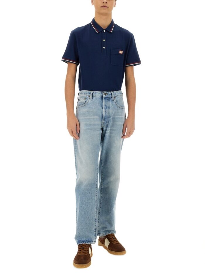 Valentino POLO SHIRT WITH VLOGO PATCH