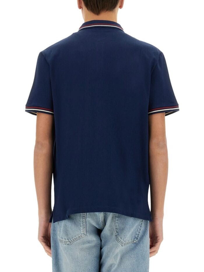 Valentino POLO SHIRT WITH VLOGO PATCH