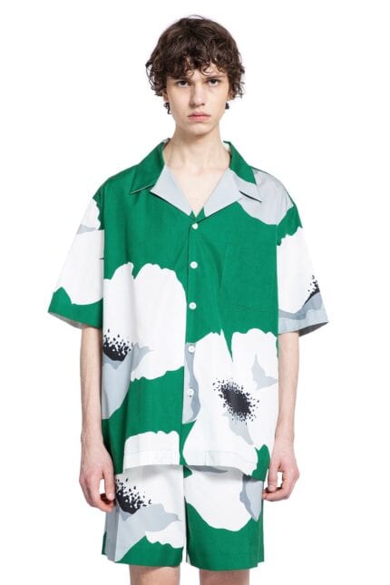 VALENTINO Printed Cotton Poplin Shirt