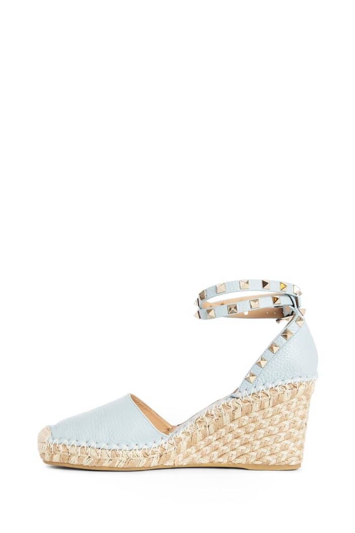 VALENTINO Rckstud Wedged Espadrilles