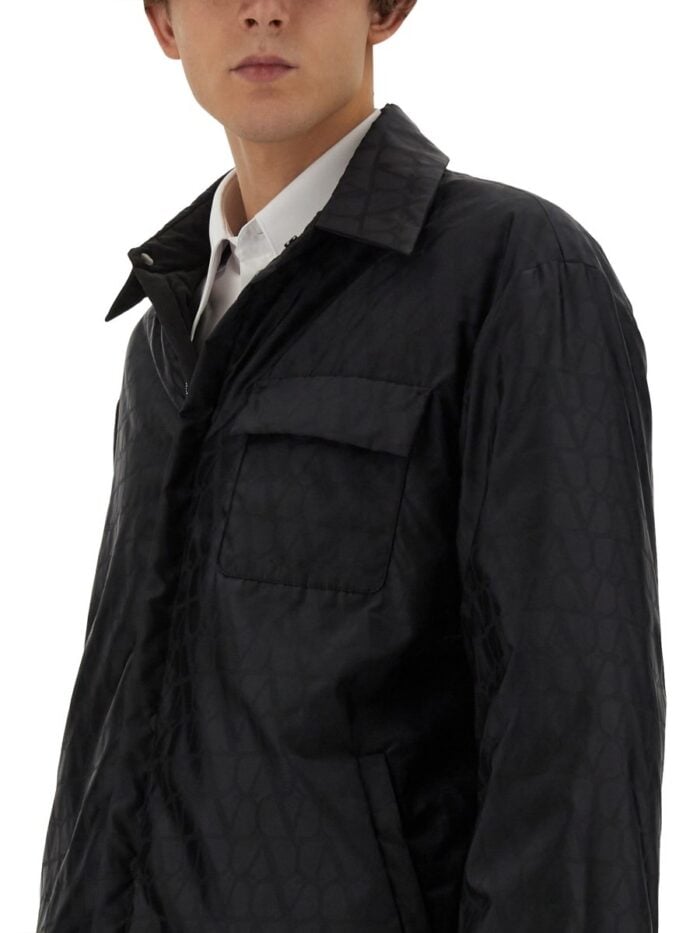 Valentino REVERSIBLE JACKET WITH ICONOGRAPHE TOILE PATTERN